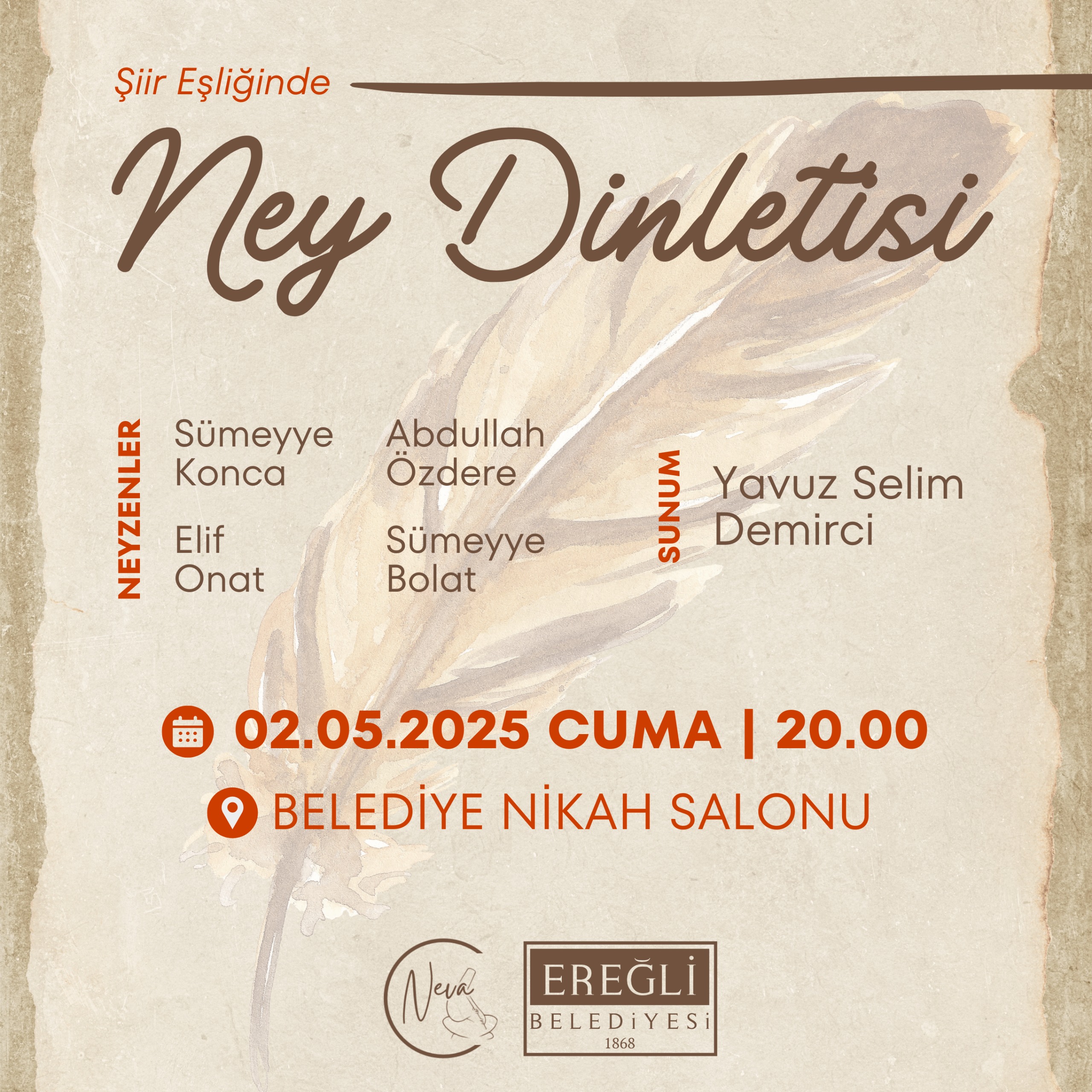 Şiir Eşliğinde Ney Dinletisi