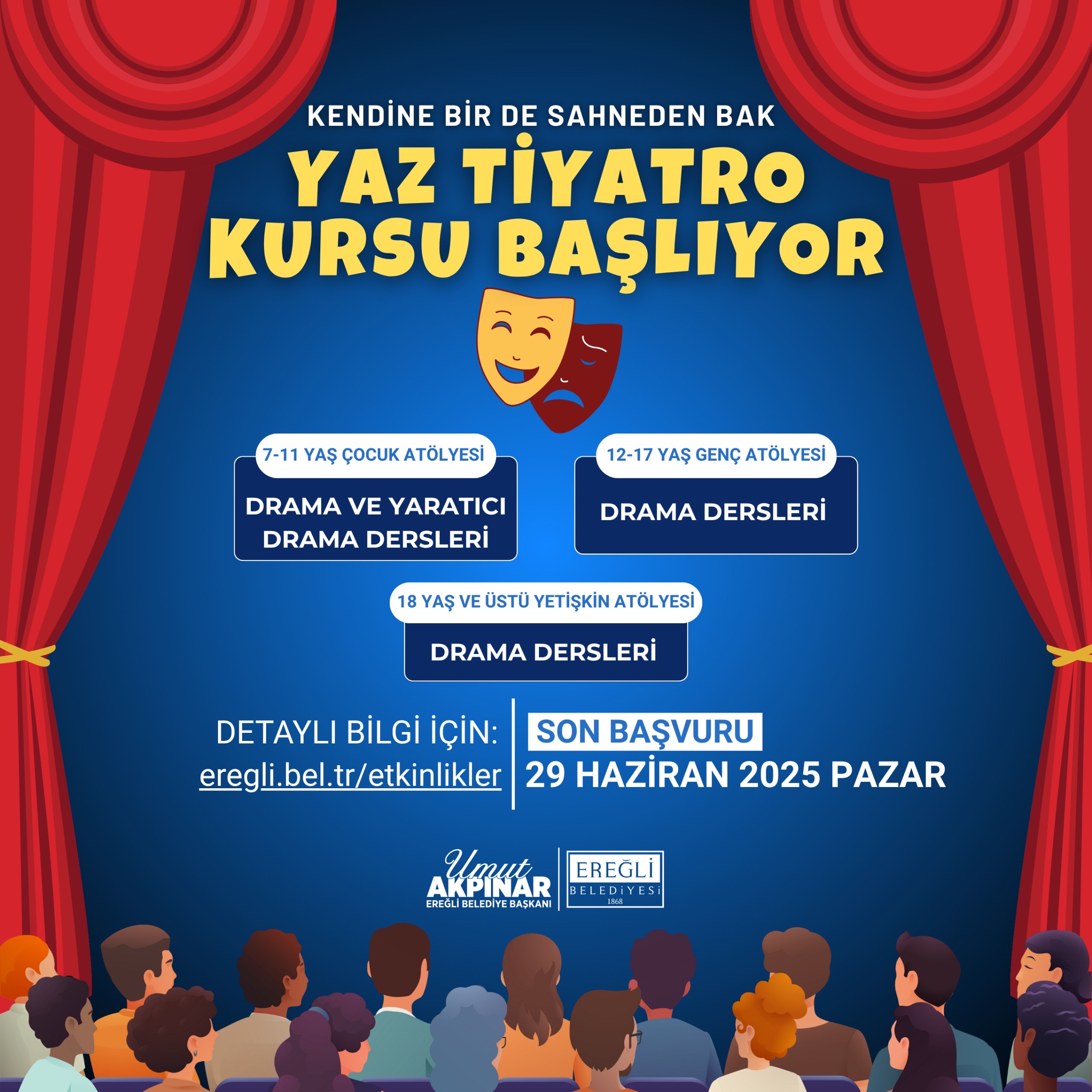 Yaz Tiyatro Kursu Başlıyor…