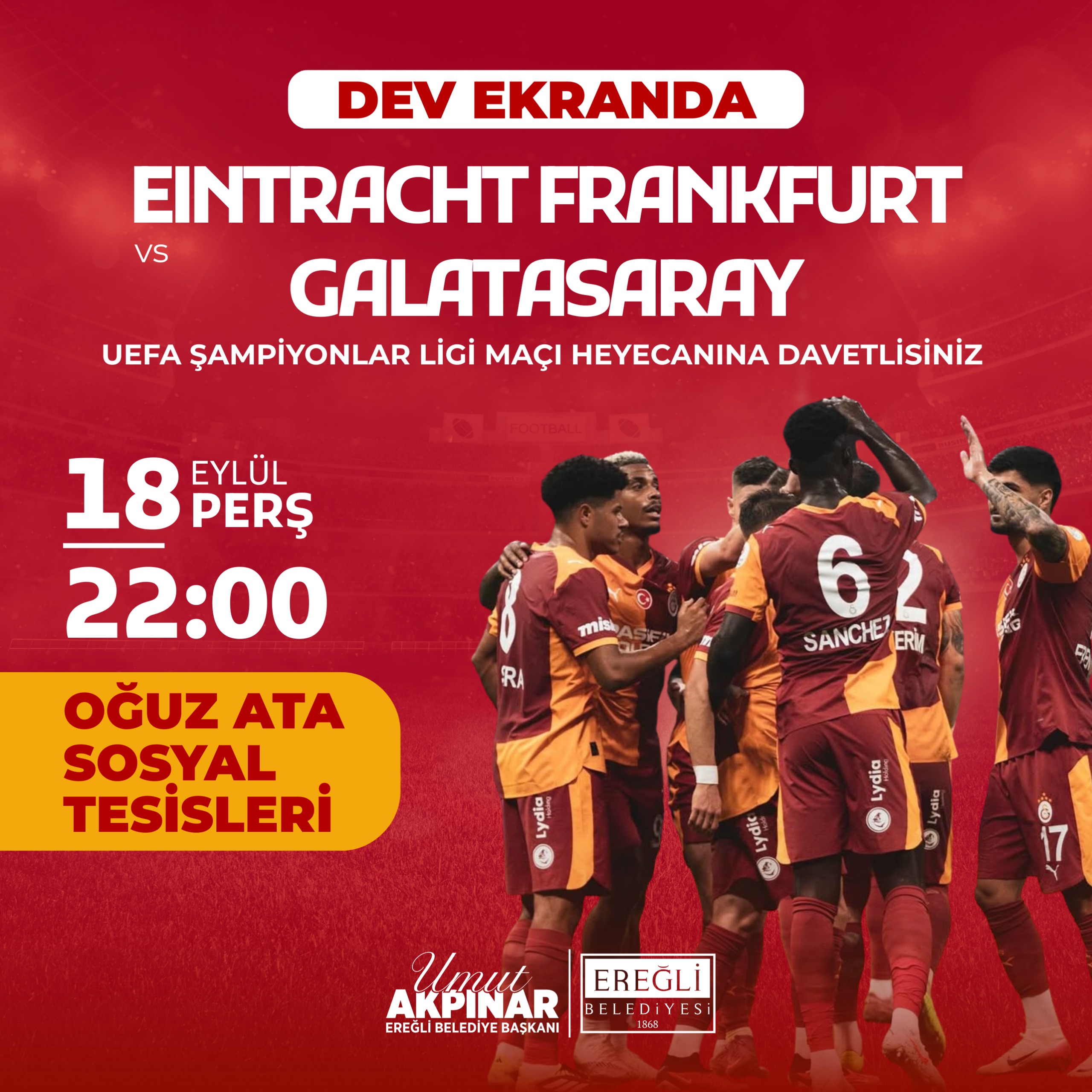 Eintracht Frankfurt vs Galatasaray UEFA Şampiyonlar Ligi Maçı