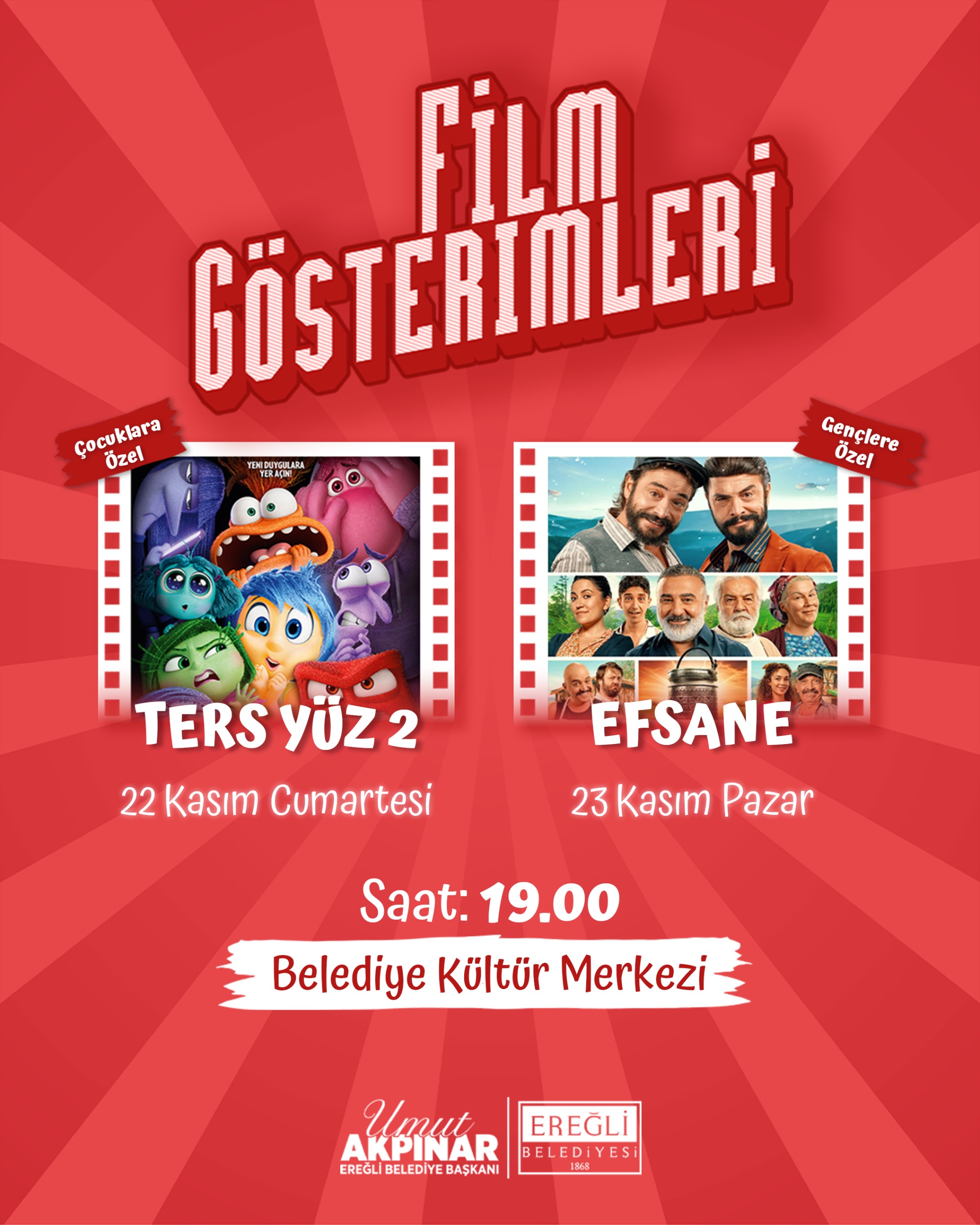 Ters Yüz 2 ve Efsane Film Gösterimleri!