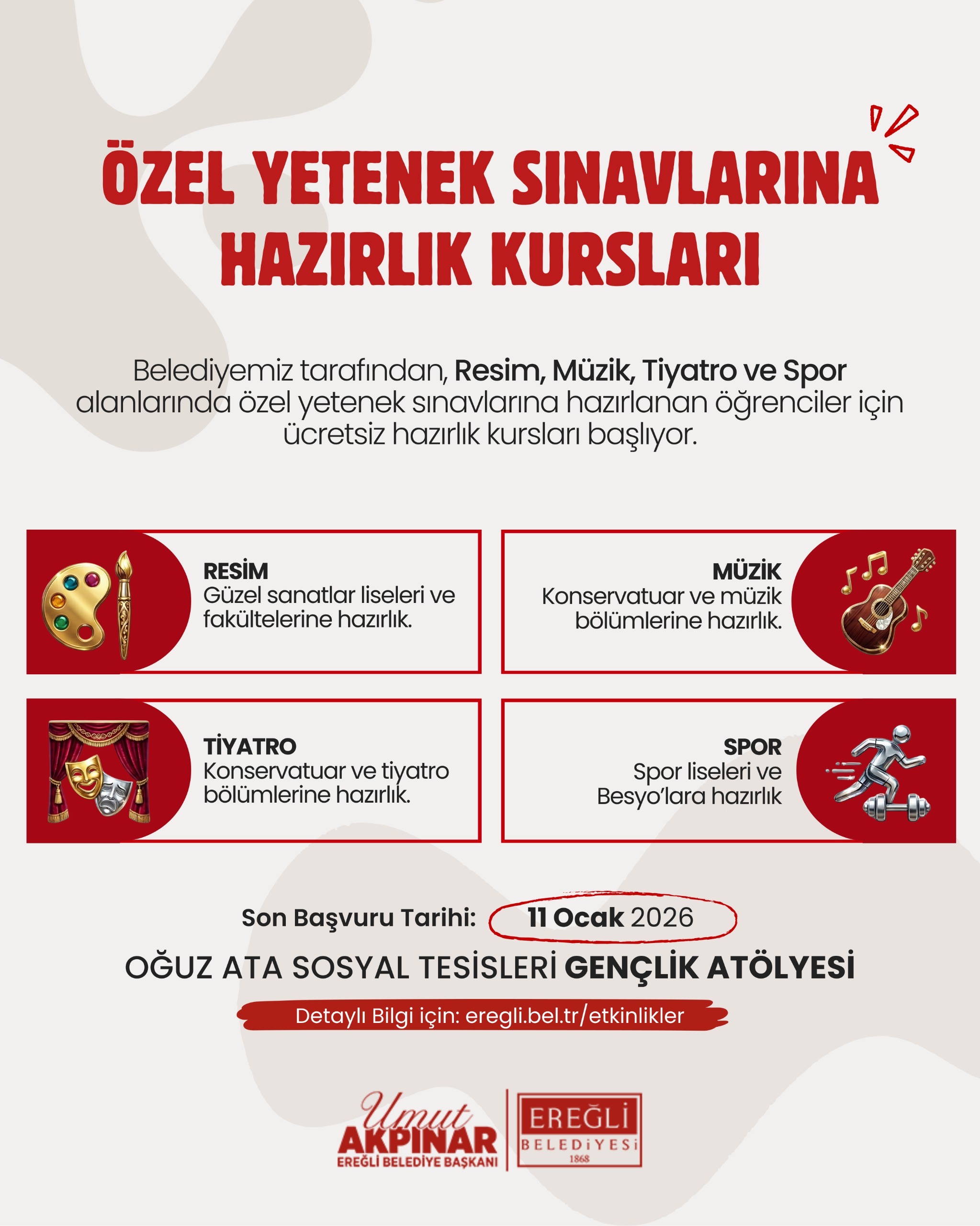 Özel Yetenek Sınavlarına Hazırlık Kursları