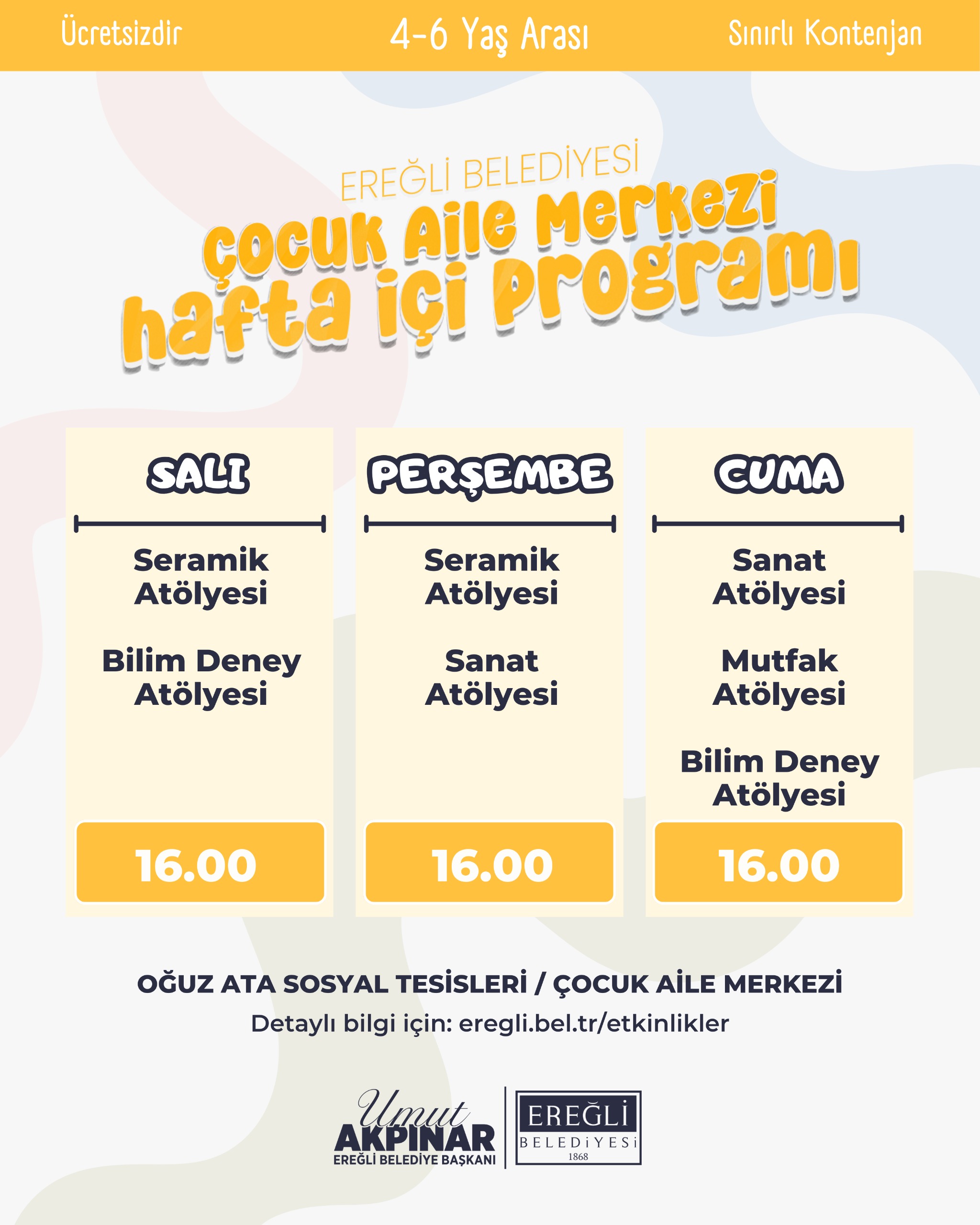 Çocuk Aile Merkezi Atölye Etkinlikleri 