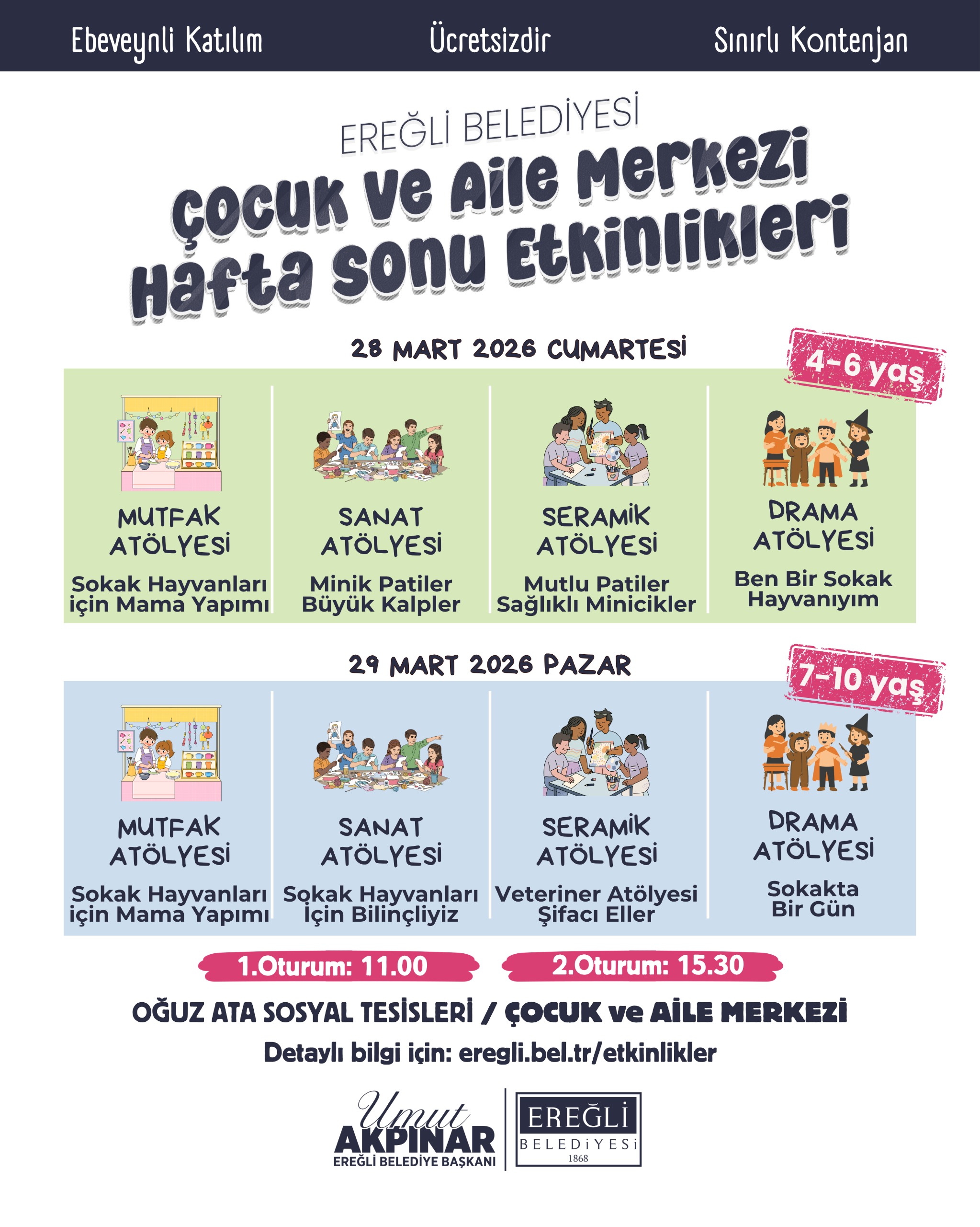 Çocuk Aile Merkezi Hafta Sonu Etkinlikleri
