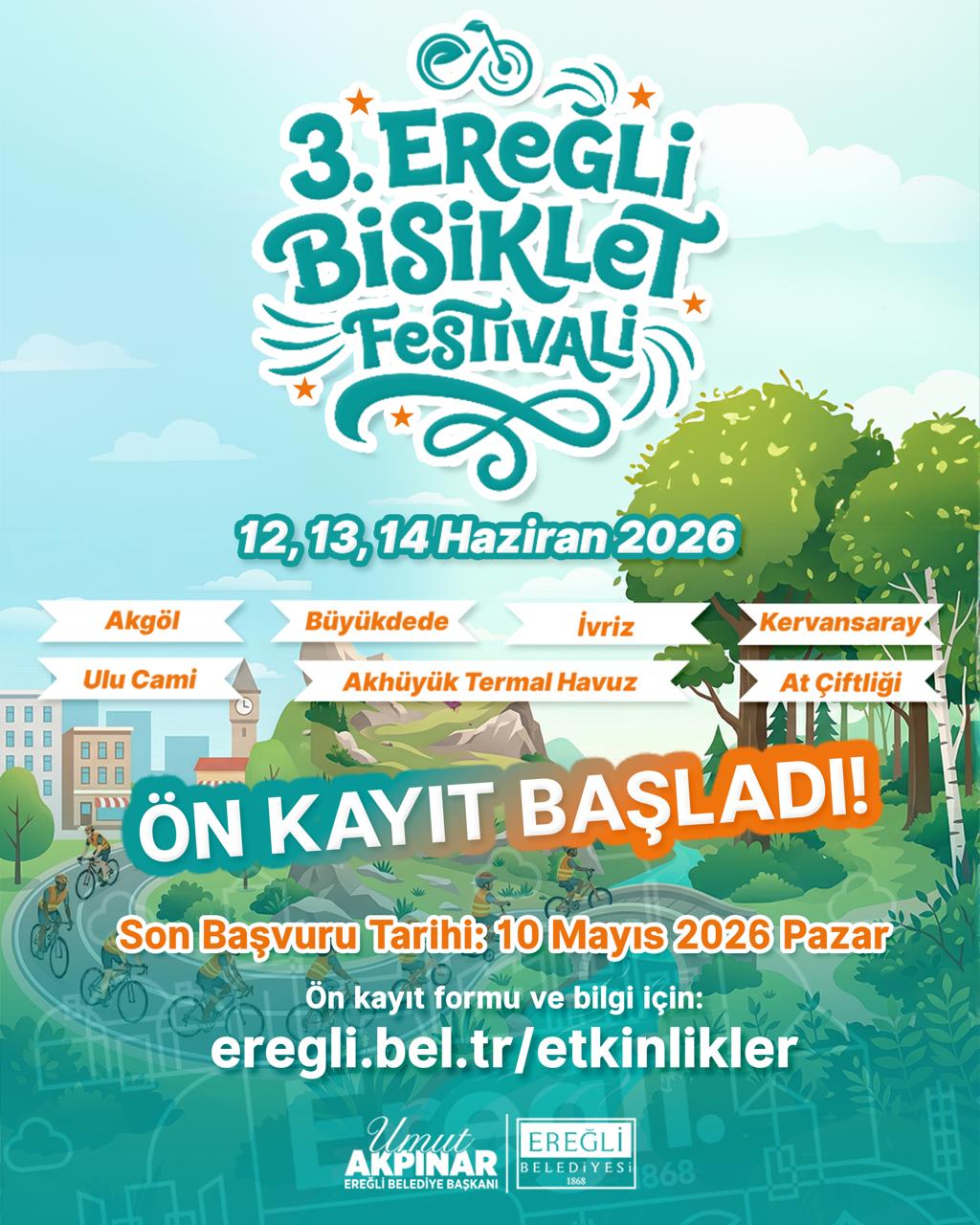 3. Bisiklet Festivali Ön Kayıtları Başladı