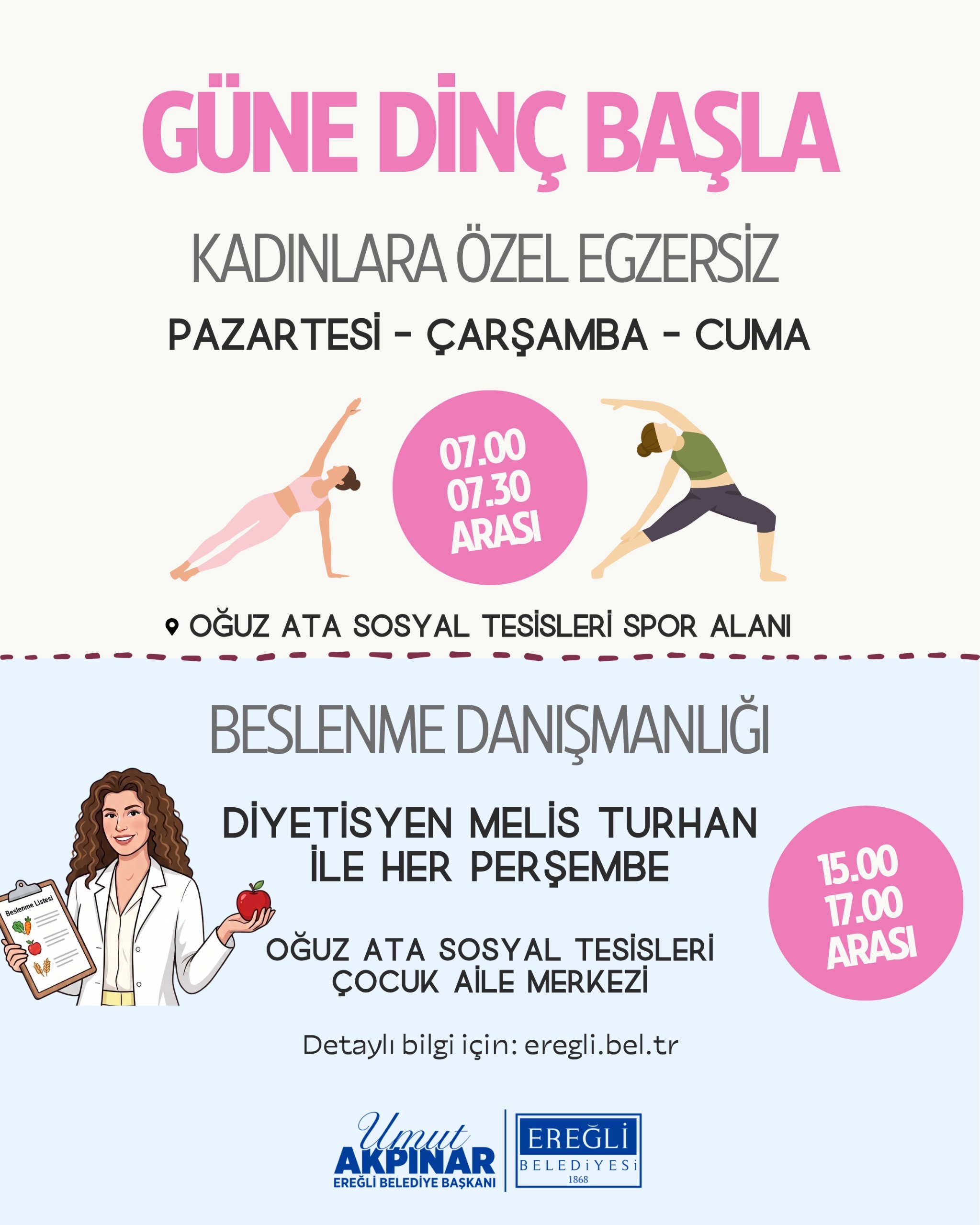 Kadınlara Özel Egzersiz Programı ve Beslenme Danışmanlığı