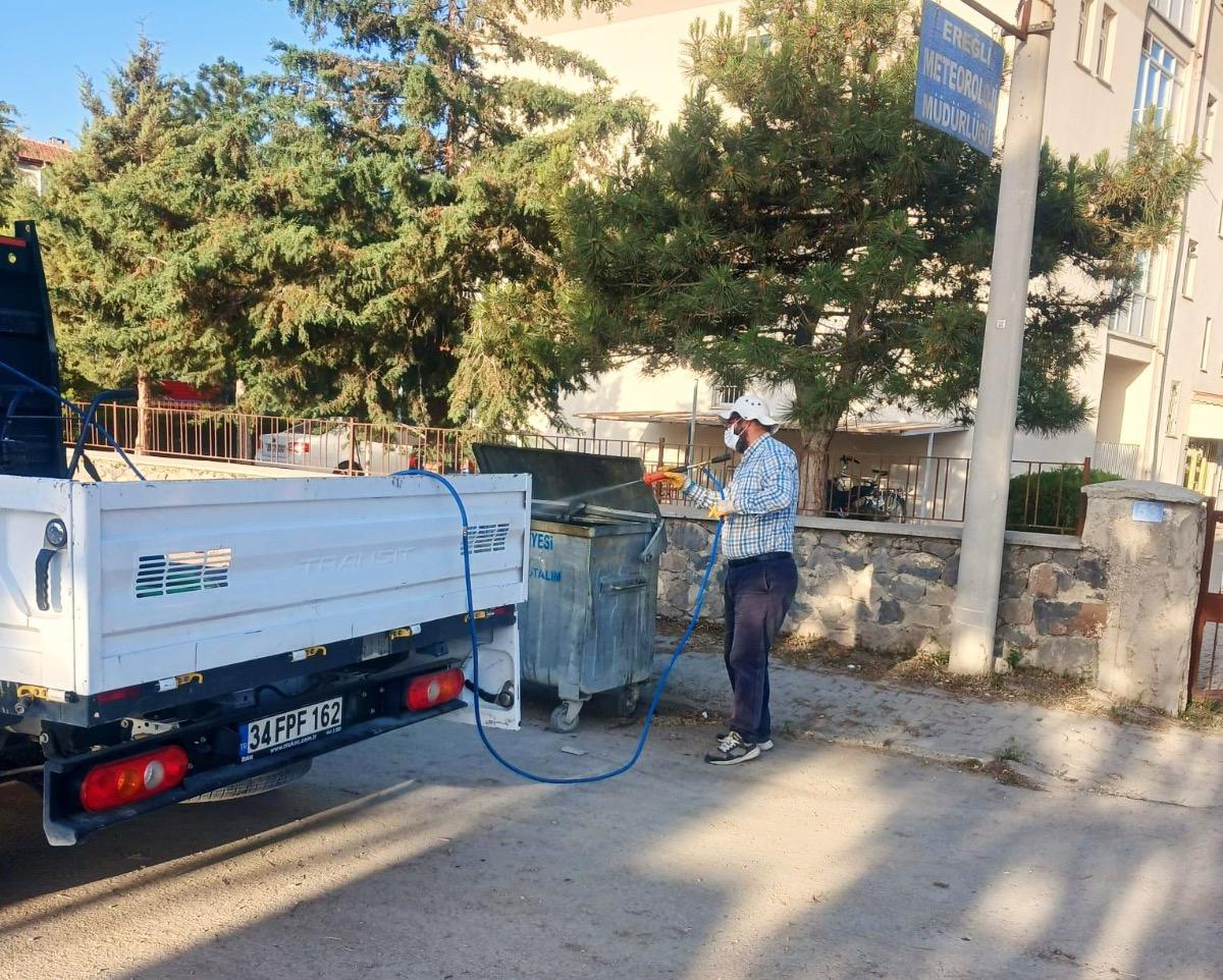 Ereğli Belediyesi'nden Konteyner Temizliği