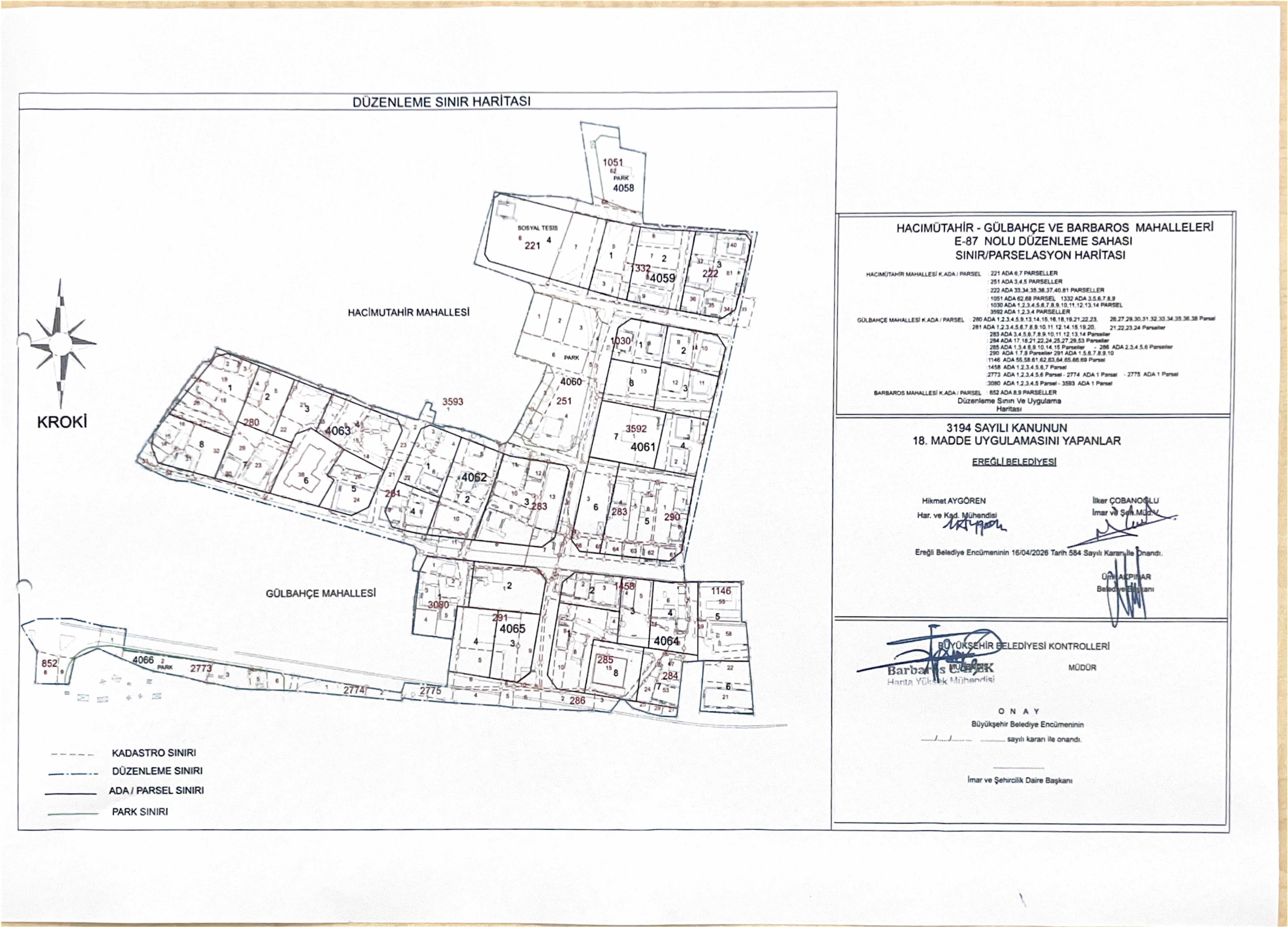 Gülbahçe - Hacımütahir - Barbaros Mahallesi 87 Nolu Düzenleme Sahası