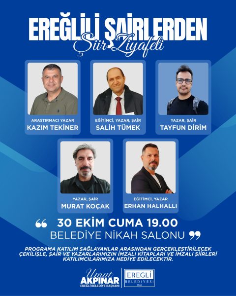 Ereğli’li Şairlerden Şiir Ziyafeti