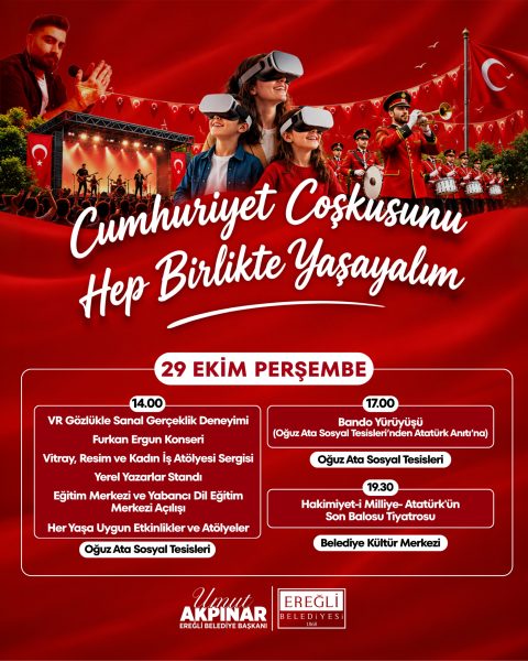 Cumhuriyet Coşkusu Hep Birlikte Yaşayalım!
