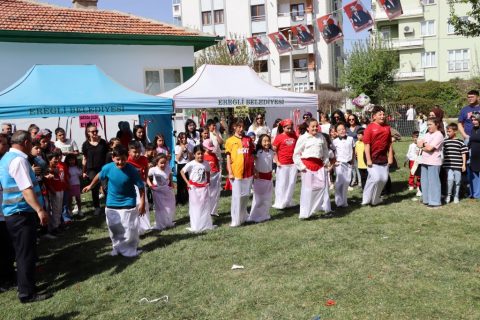 Ereğli’de 23 Nisan Coşkusu! Çocuklar Şenlikte Doyasıya Eğlendi