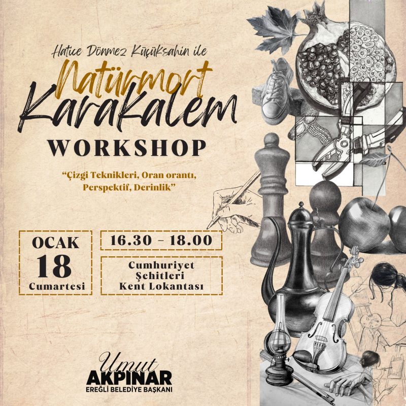 Karakalem Natürmort Workshop
