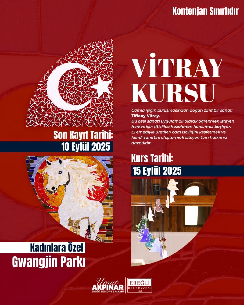 Vitray Kursumuz Başlıyor...