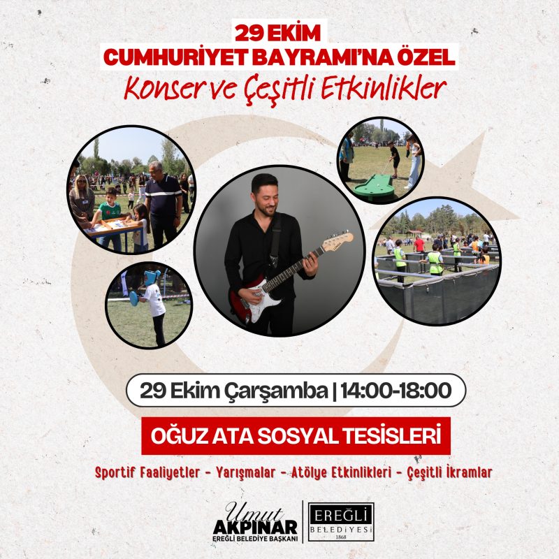 29 Ekim Cumhuriyet Bayramı'na Özel Konser ve Çeşitli Etkinlikler
