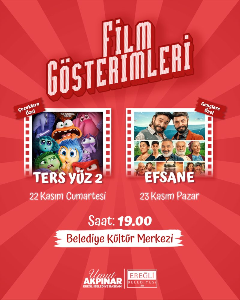 Ters Yüz 2 ve Efsane Film Gösterimleri!
