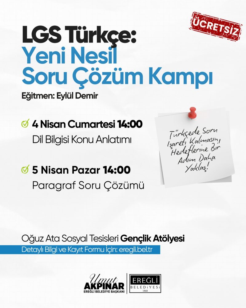 LGS Türkçe Yeni Nesil Soru Çözüm Atölyesi