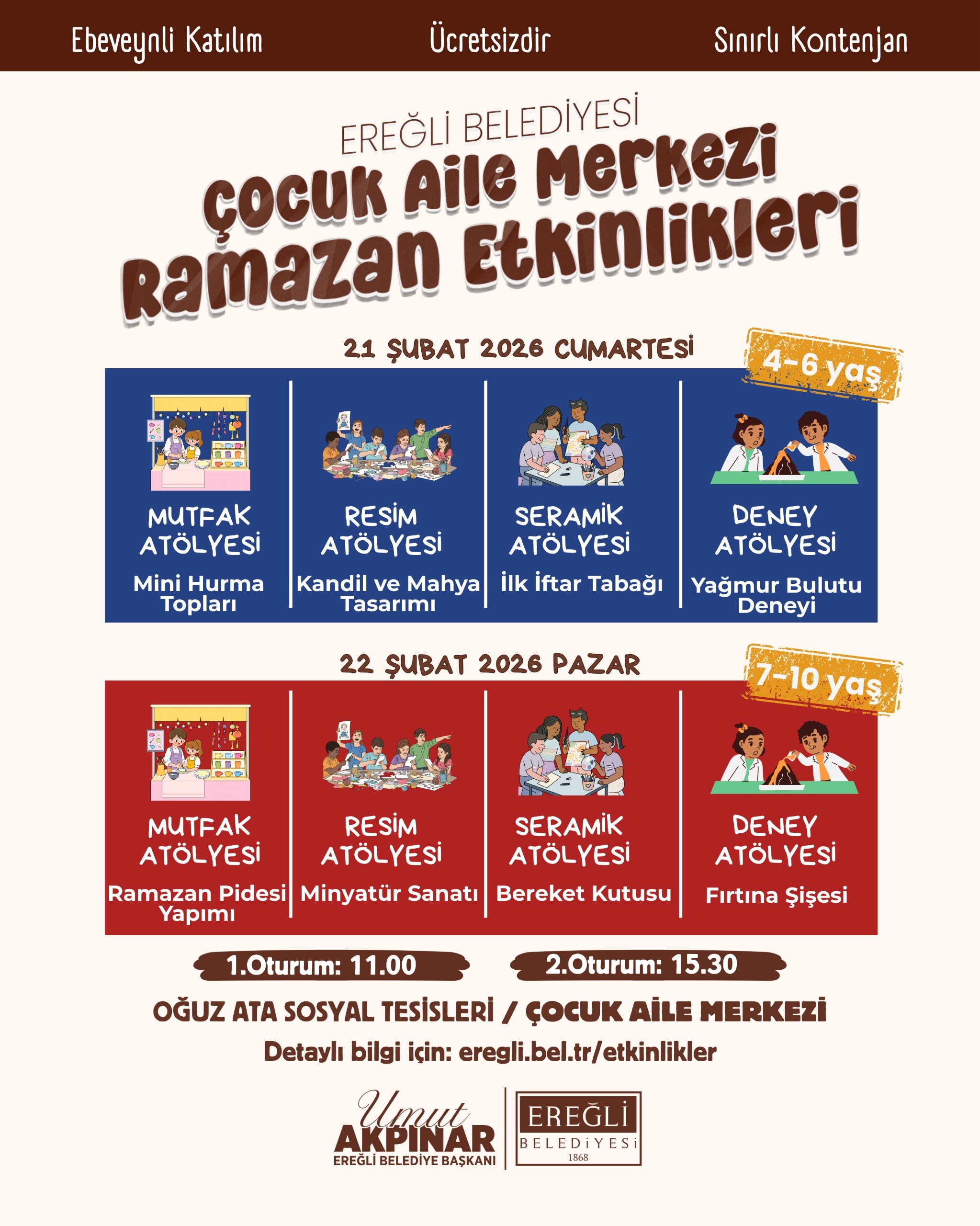 Çocuk Aile Merkezi Ramazan Etkinlikleri