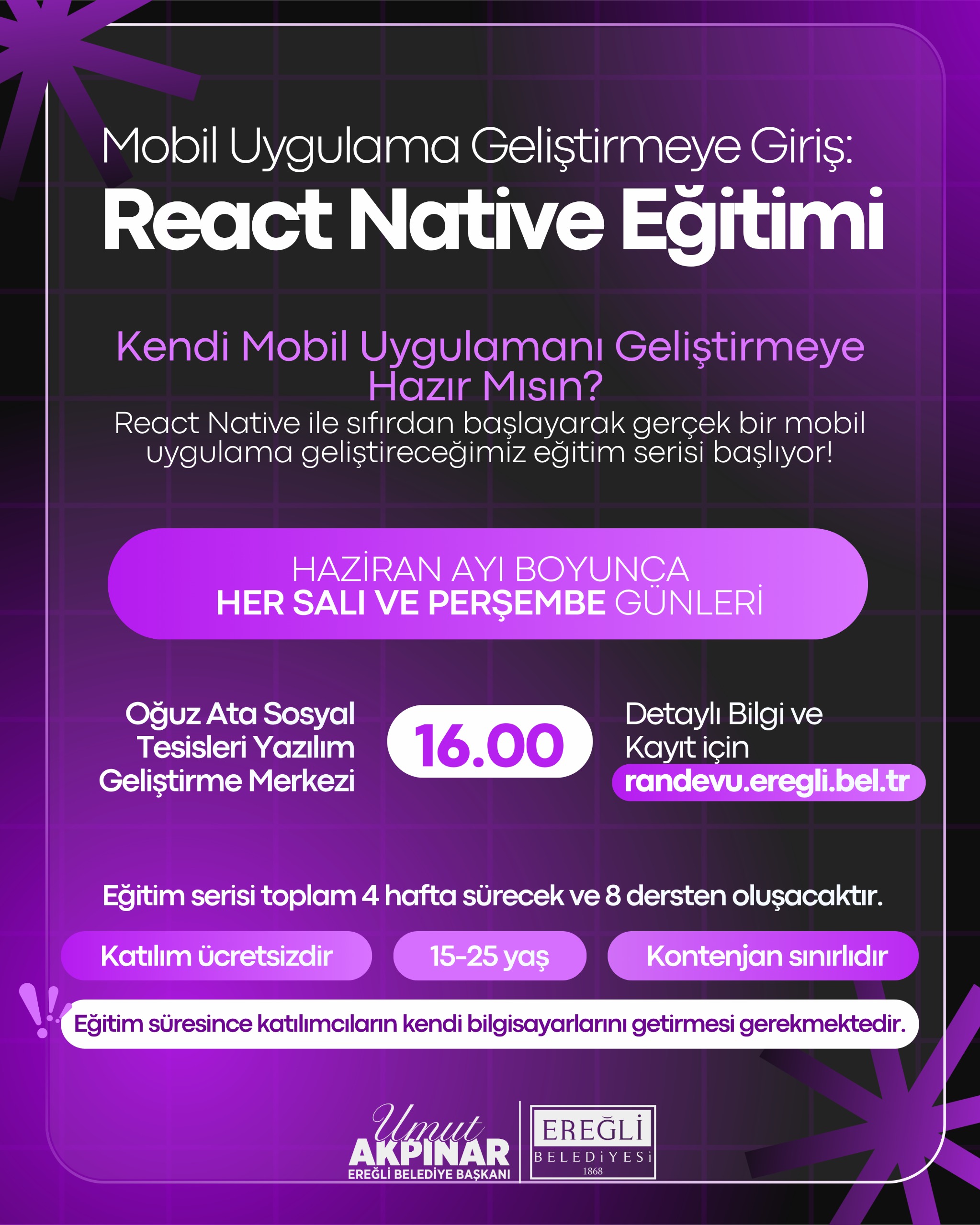 Mobil Uygulama Geliştirmeye Giriş Eğitimi