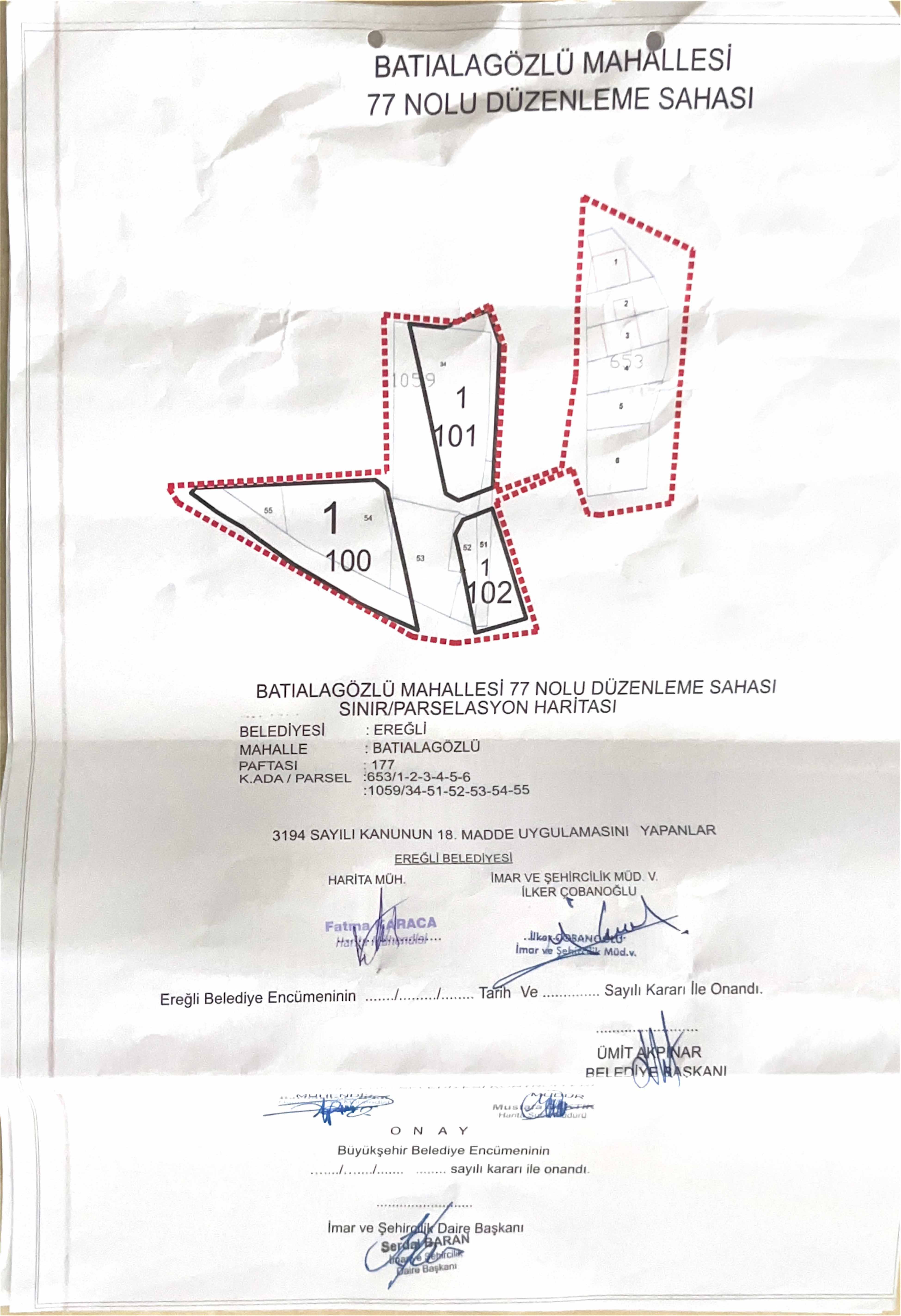 Batıalaözlü Mahallesi 77 Nolu Düzenleme Sahası